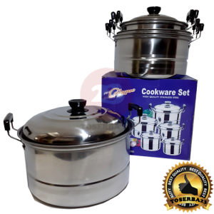 Panci Set Stainless (16/24 + 2 Saringan) Calypso @6 Set
