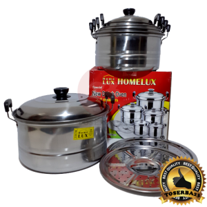 Panci Set Stainless (16/24 + 2 Saringan) HomeLux @6 Set
