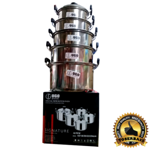 Panci Set Stainless (16/24) Ugo @12 Set